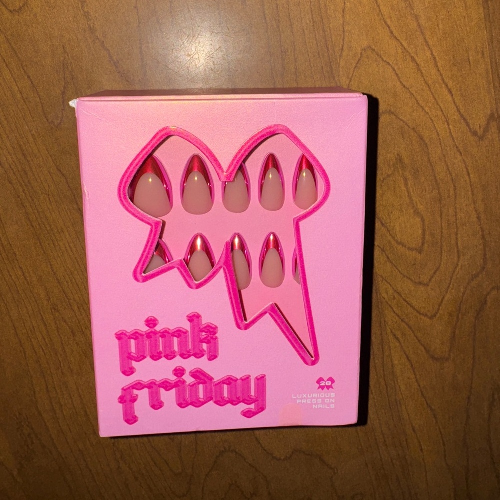 BRAND NEW Pink Friday Almond Nails